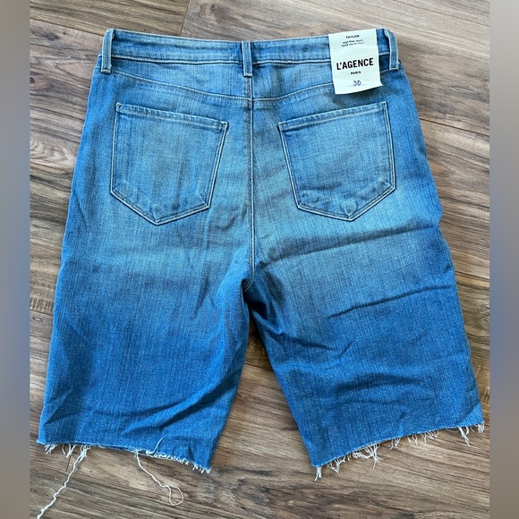 L'AGENCE Pants - L'Agence Taylor High Rise Jean Denim Shorts 30 Size 10 anthropology